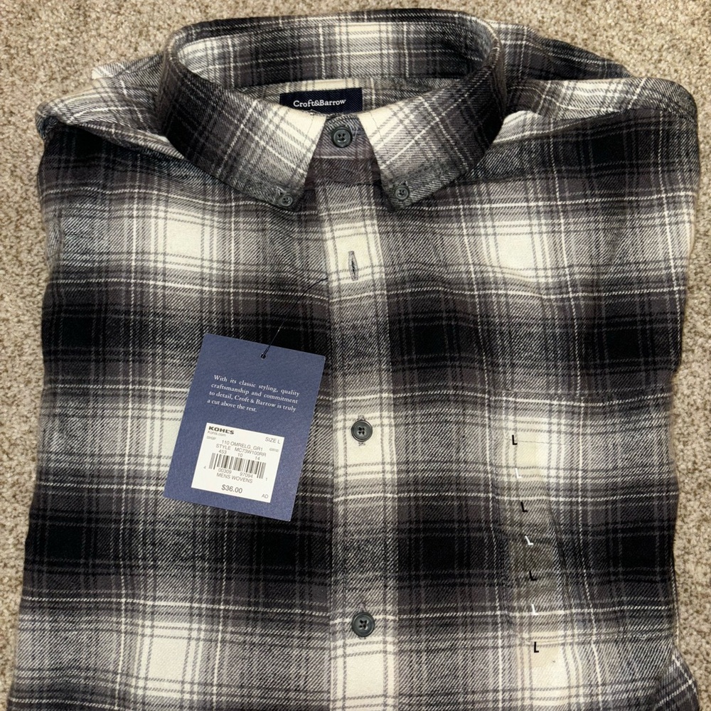 Croft & Barrow Plaid Men's Flannel Shirt